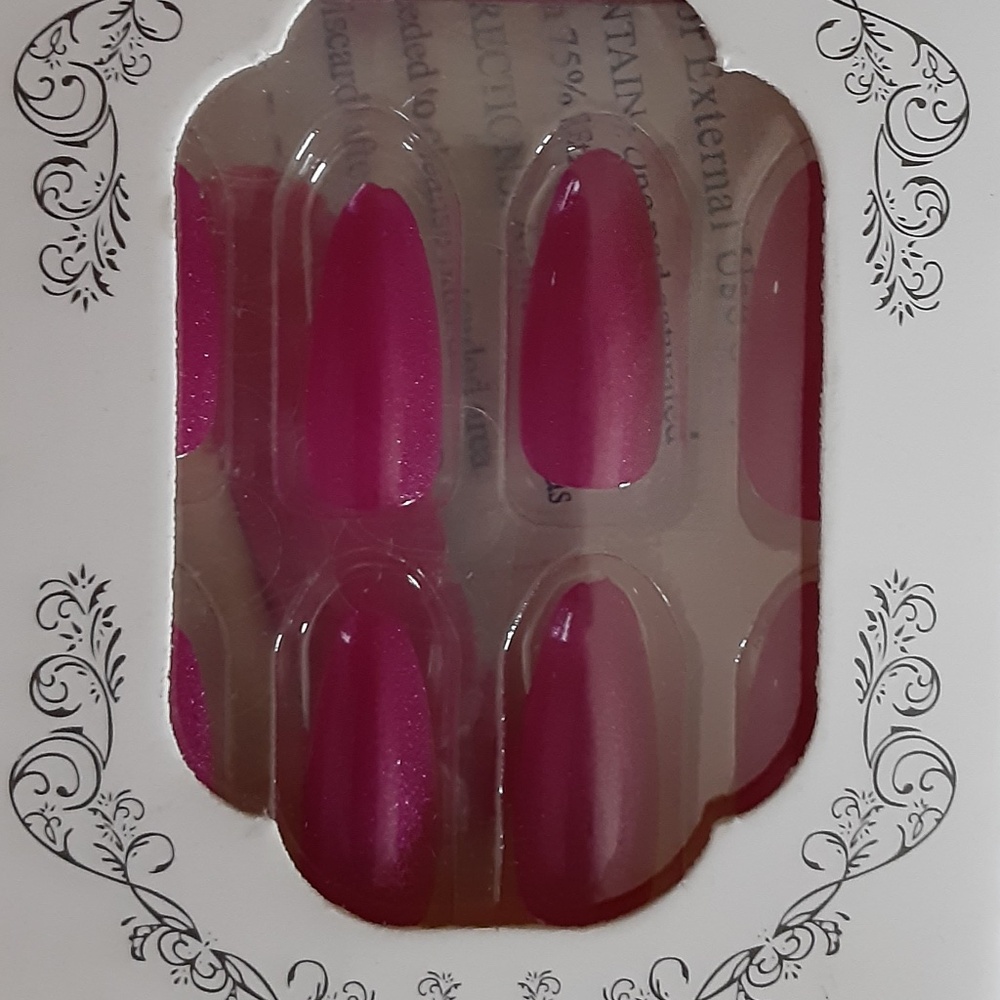 Pink Press On Nails